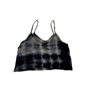Sun Child Tie Dye Tank Top in Black White